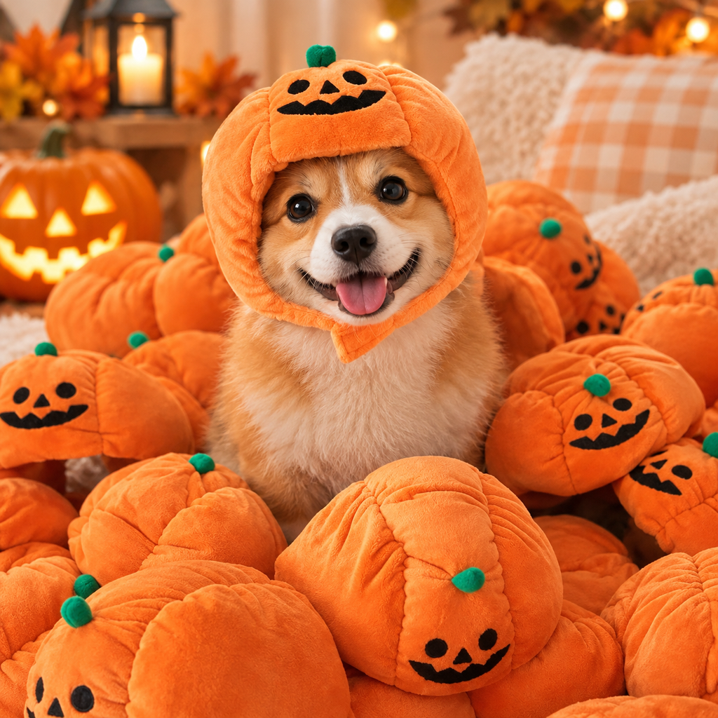 Pumpkin Halloween Pet Hat 🎃