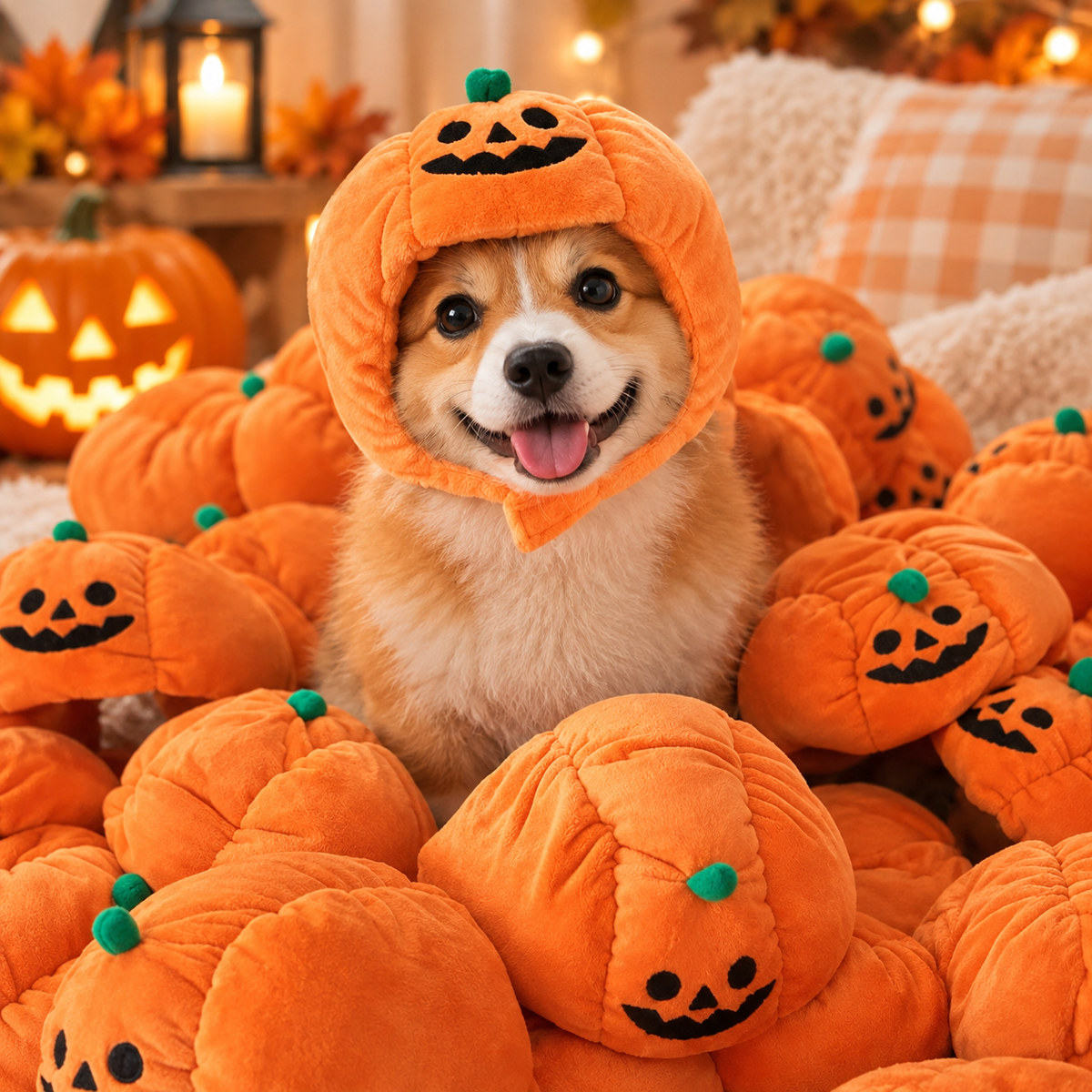Pumpkin Halloween Pet Hat 🎃